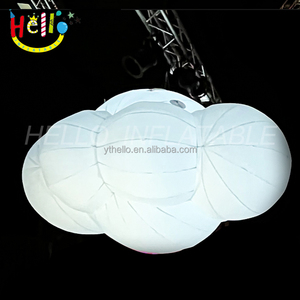 Olay parti tavan asılı şişme dev bulut Led ışık bulut balon dekorasyon için - Product Image 2