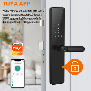 Serratura elettronica per impronte digitali di alta qualità App Tuya serratura digitale 11 impostazioni del sistema di lingua serratura intelligente - Product Image 5