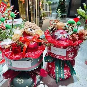 Giấy gói quà Giáng sinh, giấy kính chống thấm nước, giấy gói bó hoa táo đêm Giáng sinh. - Product Image 2