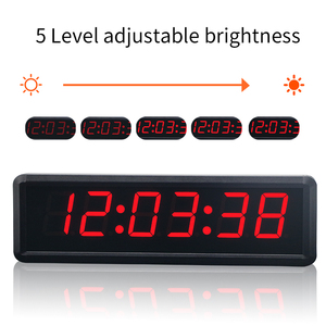 Red Green Digit 1.8 Inch Digital <strong>LED</strong> Wall <strong>Clock</strong> OEM Multifunctional <strong>Countdown</strong> Count up Electric Stopwatch <strong>Timer</strong> With Remote - Product Image 4