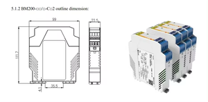 Aislador de señal de 2 entradas/salidas PT100 a 4-20mA Transformador de corriente Convertidor de aislamiento eléctrico - Product Image 6