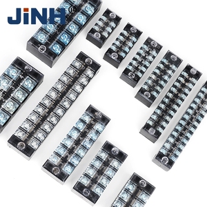 Bloque de terminales JINH TB2510 TB-2510 25A Bloques de terminales resistentes a las llamas de 10 bits y pernos y bloque de terminales fijo de cableado - Product Image 6