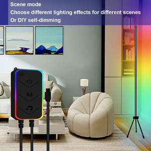 Tuya Music Sync Tuyaスマートライフアプリ制御のモダンな雰囲気ライト三脚コーナースタンディングRGBLEDフロアランプ - Product Image 5