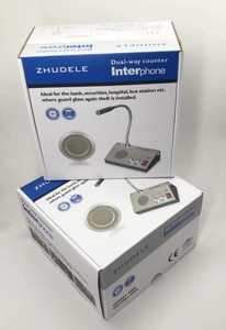 Intercomunicador de ventana, interfono antiinterferencias, sistema de contador de banco, micrófono de intercomunicación de doble vía