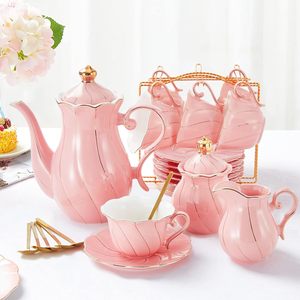 一套陶瓷茶，15盎司带浸泡器和杯具的茶壶，女性茶具 - Product Image 4