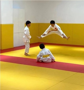 テコンドー空手カンフー柔術侍をフィーチャーした耐久性のあるユニセックスMMA柔道マットエクササイズグラップリング格闘技ボクシング体操 - Product Image 3