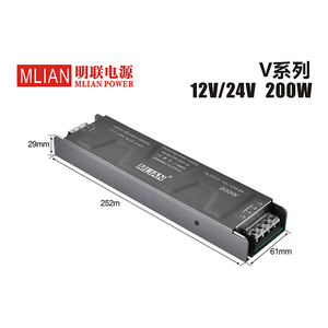 Fuente de alimentación conmutada con indicador LED 110/220V para campo de automatización industrial Certificación CE ROHS UPS - Product Image 5
