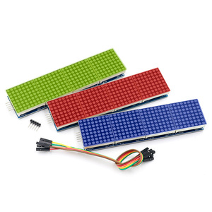 Hochwertiges MAX7219 Dot Matrix Modul für Arduino Micro controller 4 In One Display mit 5P Line