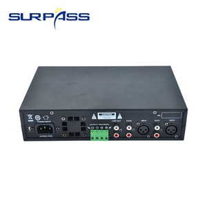 Surpass Blue-tooth USB 80W Single <strong>Zone</strong> <strong>2</strong> Mic Background Music System Microphone Prioritize Remote Control <strong>Mixer</strong> Amplifiers - Product Image 5