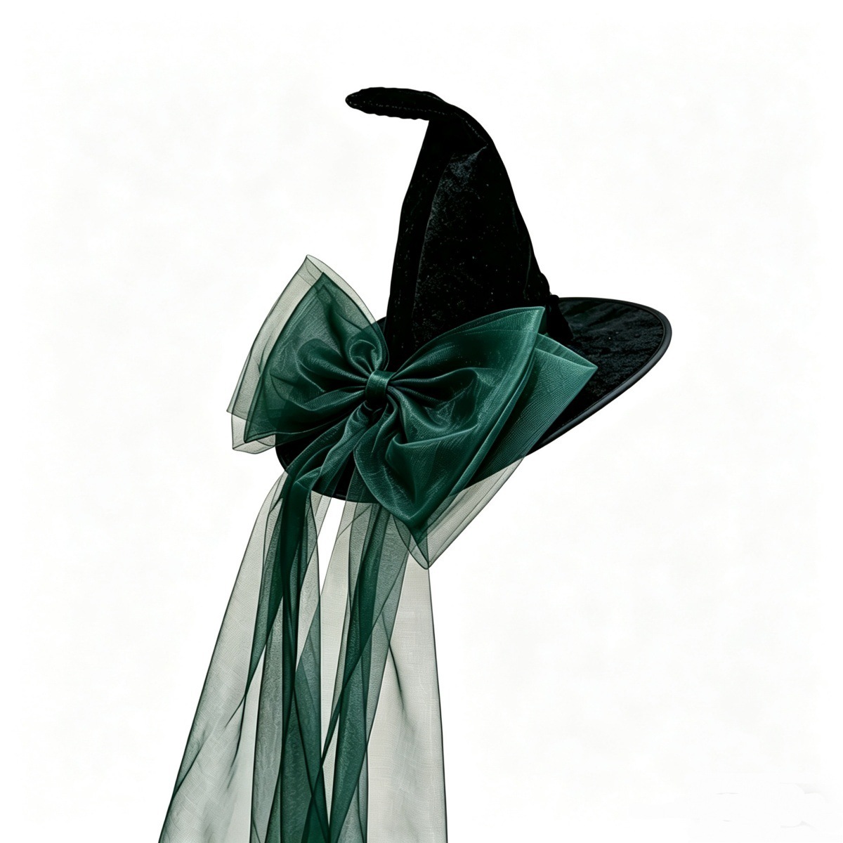 Black with green bow