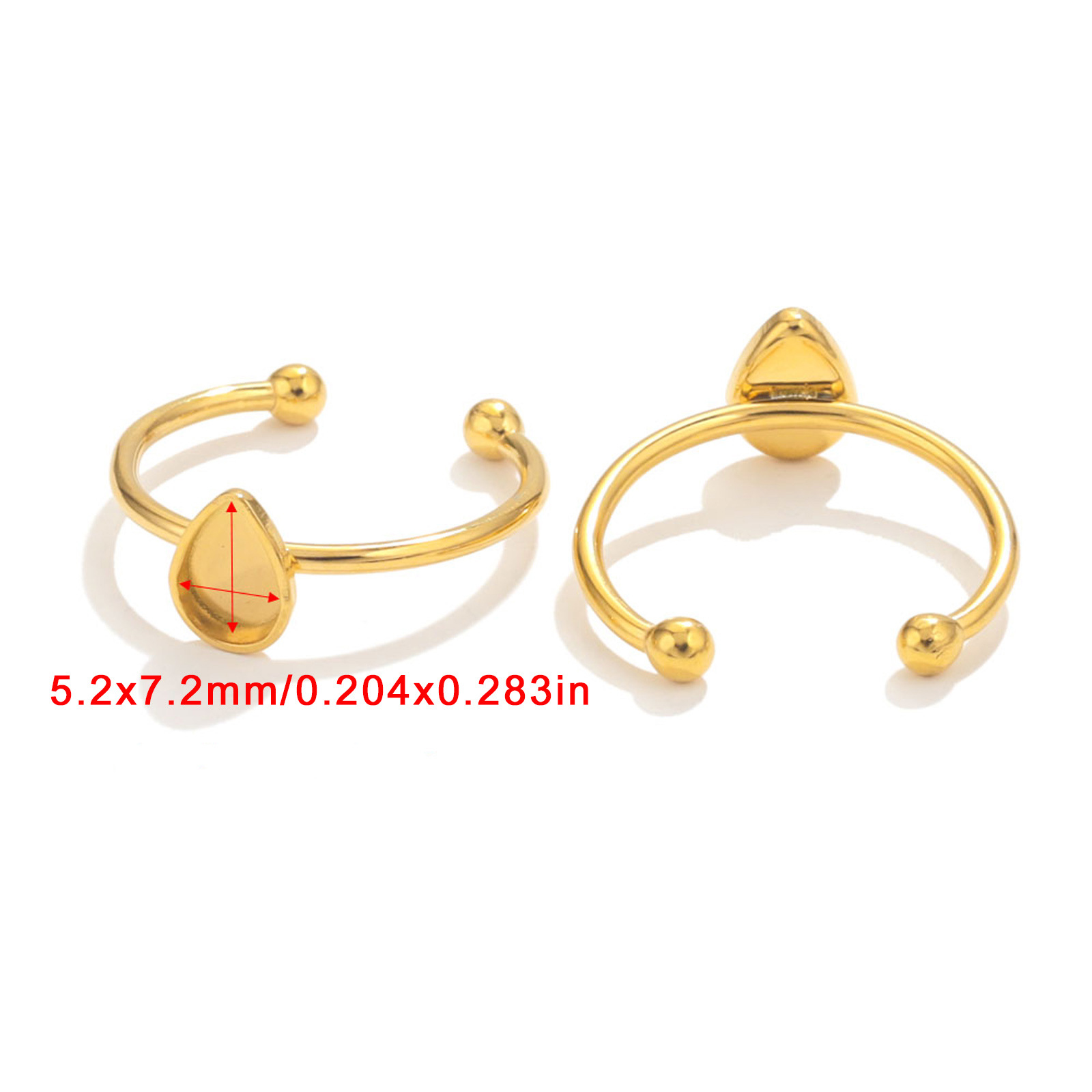 Gold-Oval5.2 * 7.2mm