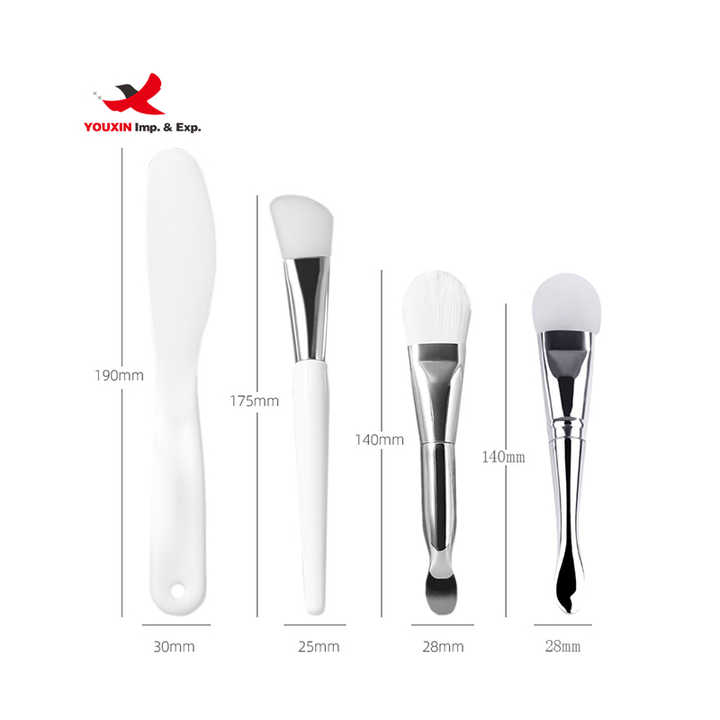 Masque facial plat jetable Brosse pour salon de beauté Autres outils de maquillage Masque en silicone Bol Masque facial flexible Kit de mélange Vente en gros