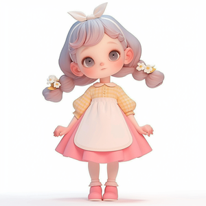 OEM tùy chỉnh dễ thương màu hồng cô gái phim hoạt hình đồ chơi sưu tập Mini <span class=keywords><strong>Pop</strong></span> Vinyl PVC hành động con số - Product Image 3