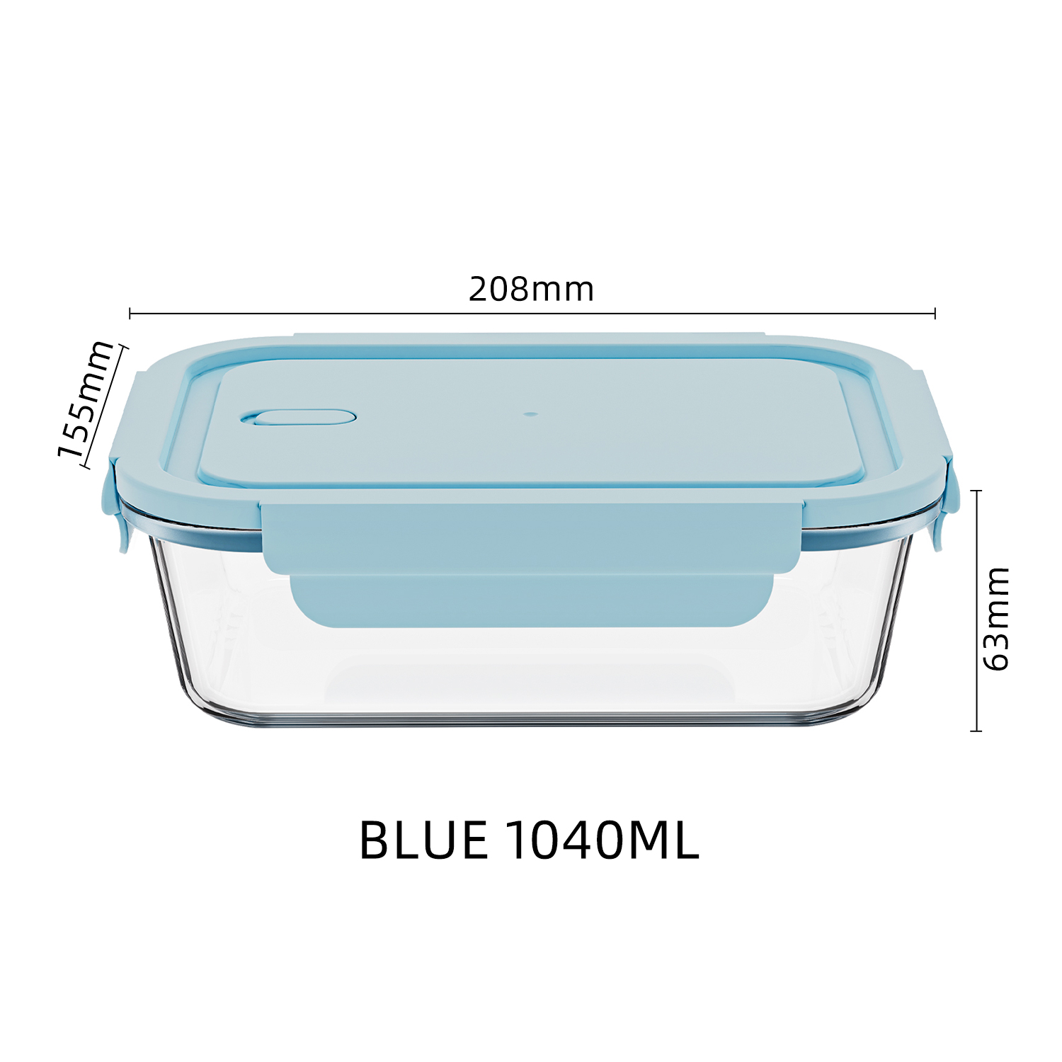Bleu 1040ML 208*155*63mm