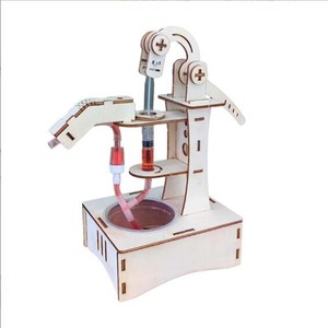 学生DIY科学ハンド油圧ポンプ物理STEM科学おもちゃ実験教材レバー原理アセンブリ - Product Image 2