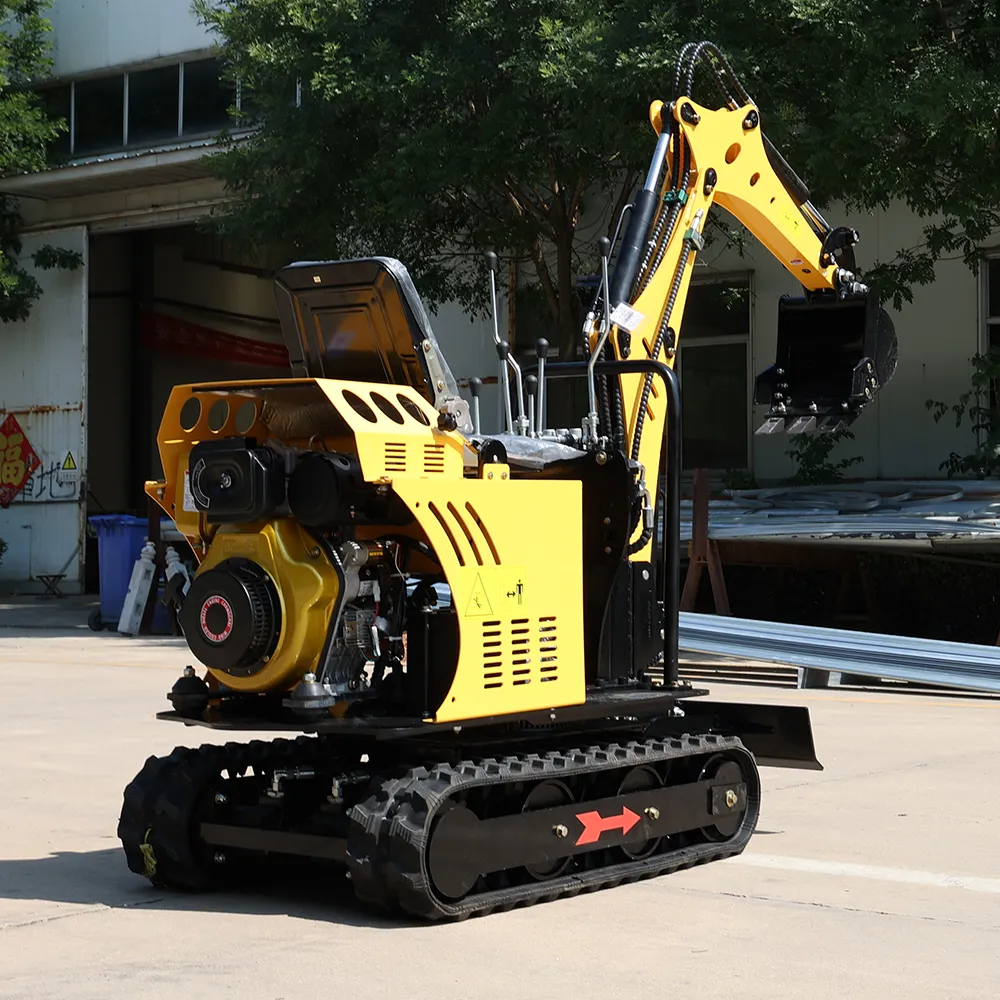 Bánh Xích nhỏ mini bager Bagger Digger escavator máy xúc nhà miniexcavator giá rẻ nhất 800kg 0.8ton 0.8t Sản phẩm gà tây