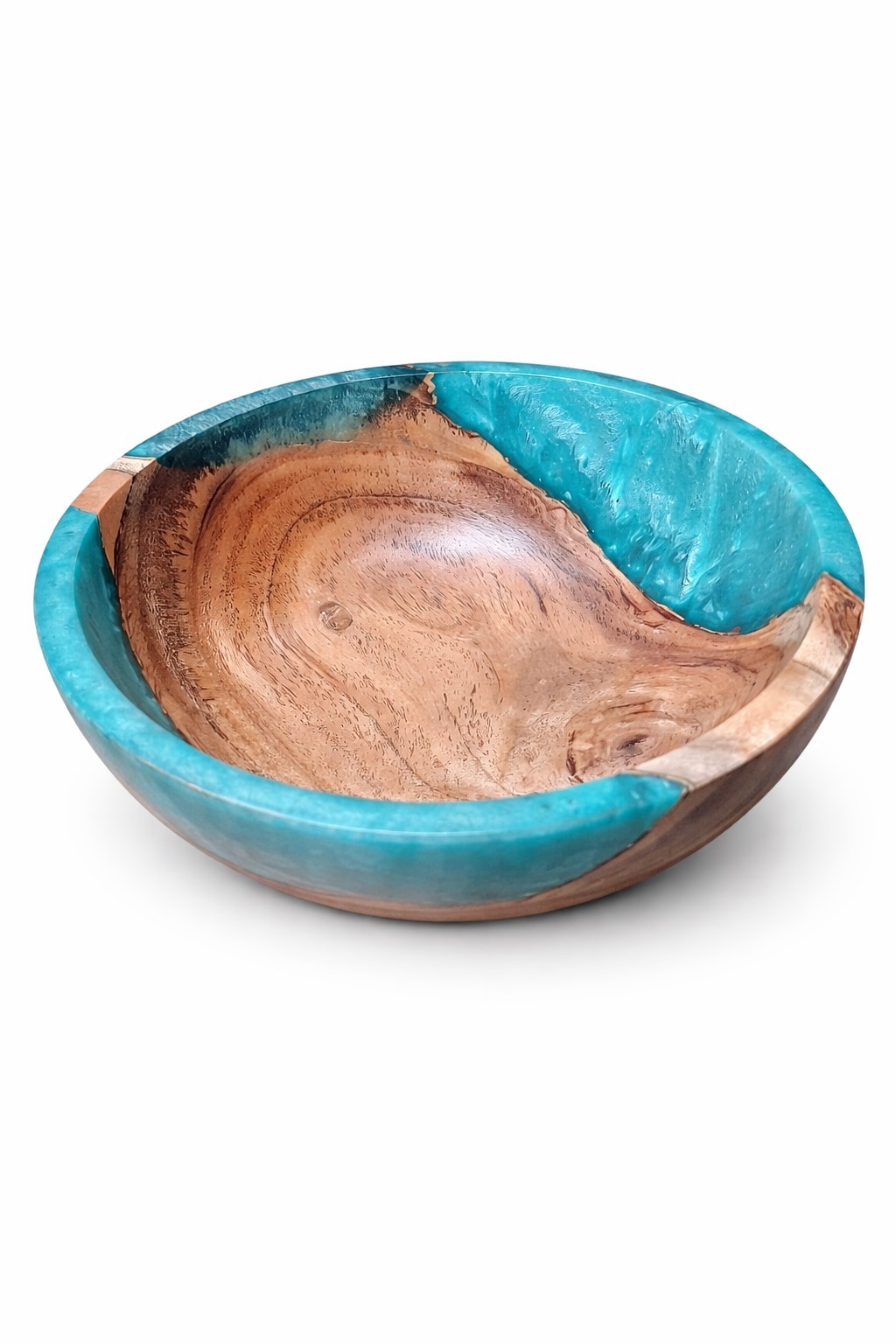 Marron et bleu