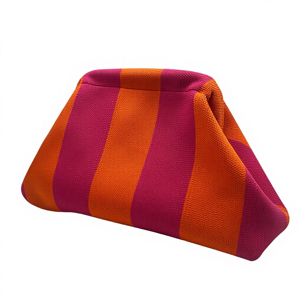 Orange and purple thick stripes