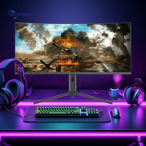 INGSCREEN <strong>Built</strong>-In Hd Dual Speakers Curved Screen Set Desktop All in One 34 Inch Gaming <strong>Computer</strong> <strong>Monitor</strong> Core All in One Pc - Product Image 3