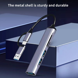 最佳价格5合1 Usb C集线器适配器，带SD/tf卡读卡器Usb3.0数据集线器，用于计算机安装Usb集线器 - Product Image 4