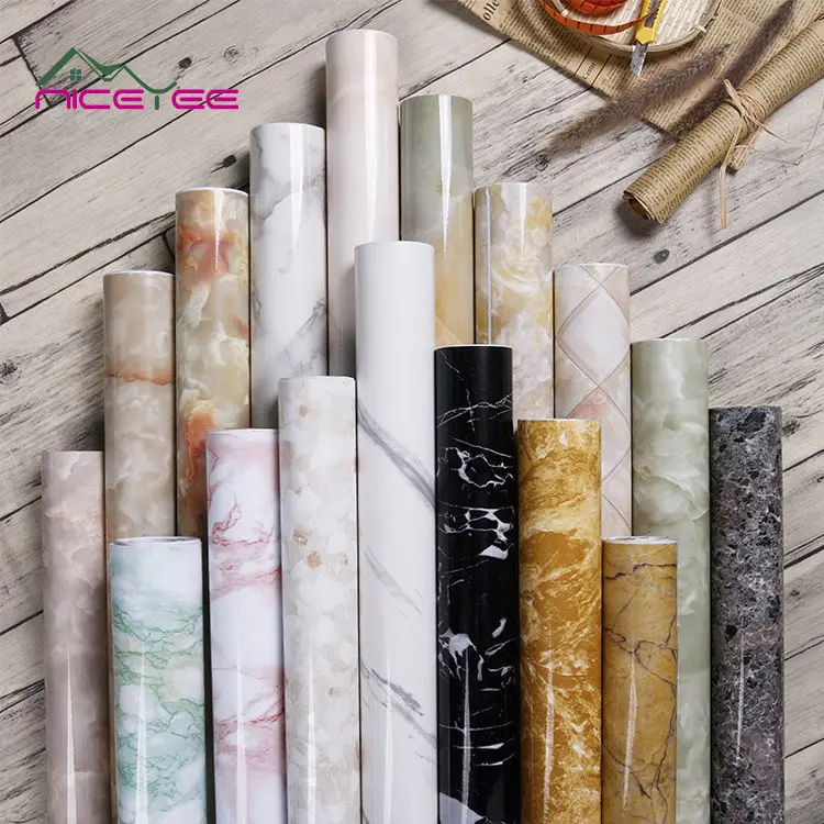 Papel tapiz de vinilo autoadhesivo de mármol moderno, papel tapiz de cocina, papel tapiz de baño, pegatinas de papel de pared
