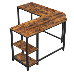 Escritorio de madera para computadora, muebles de mesa de oficina con estantería, escritorio para juegos de computadora - Product Image 5
