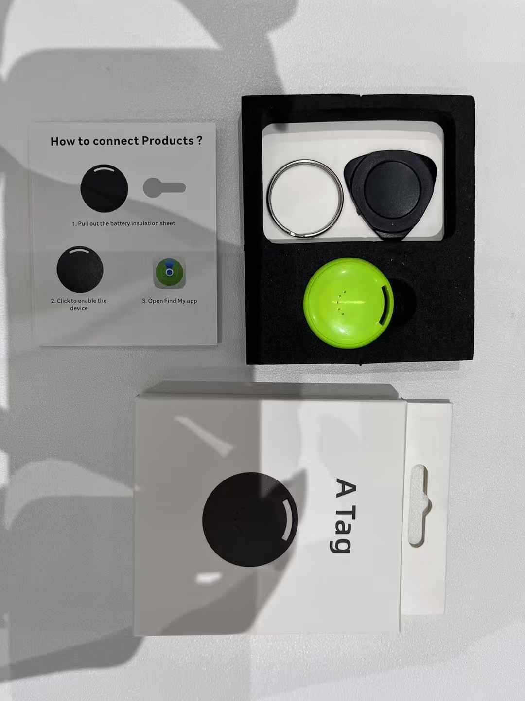 Porte-clés vert Global Y21 avec palette