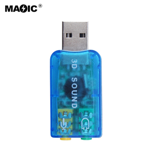 Mini Portable <strong>USB</strong> 2.0 3D Virtual 5.1 Soundtrack Sound <strong>Card</strong> External 2CH Speakers Microphone Earphone Interface for PC Computer - Product Image 2