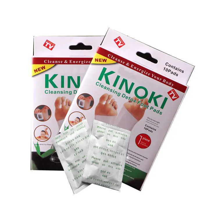 Kinoki-almohadillas de limpieza para pies, parches de desintoxicación para pies, etiqueta personalizada, sal de jengibre