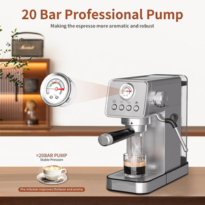 Macchina da caffè manuale per il funzionamento del pulsante baccello piccoli produttori di porcellane macchina elettrica per caffè singolo gruppo - Product Image 2