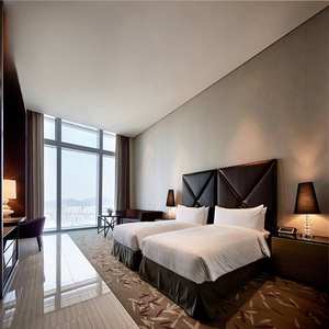 مجموعة غرفة نوم عصرية فندقية 5 نجوم من الخشب لشقق الفنادق والفيلات - Product Image 5