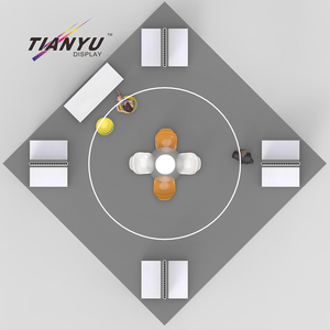 Nhà cung cấp hiển thị <span class=keywords><strong>Modular</strong></span> messe đứng EXPO triển lãm hiện đại nhôm gian hàng hệ thống triển lãm thương mại đảo đứng với TV - Product Image 5