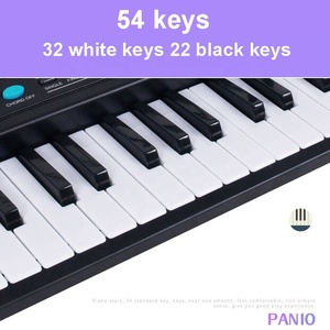54 tuşları çok fonksiyonlu elektronik org enstrüman oyuncak mikrofon ile sıfır temel öğrenme için taşınabilir klavye piyano - Product Image 6