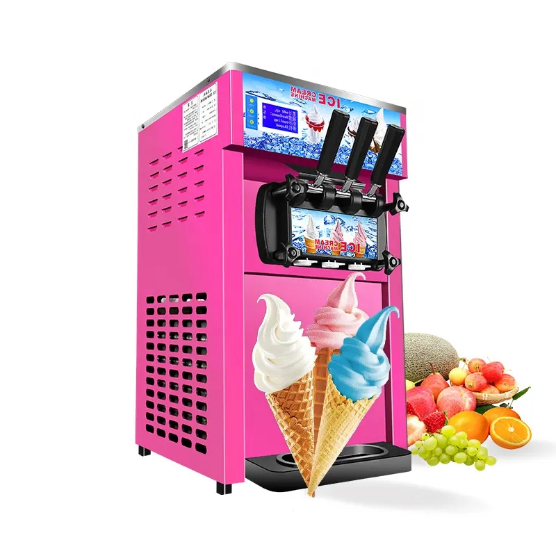 Máquina de helado comercial Máquina de helado Máquina de fabricación industrial Rollo de helado