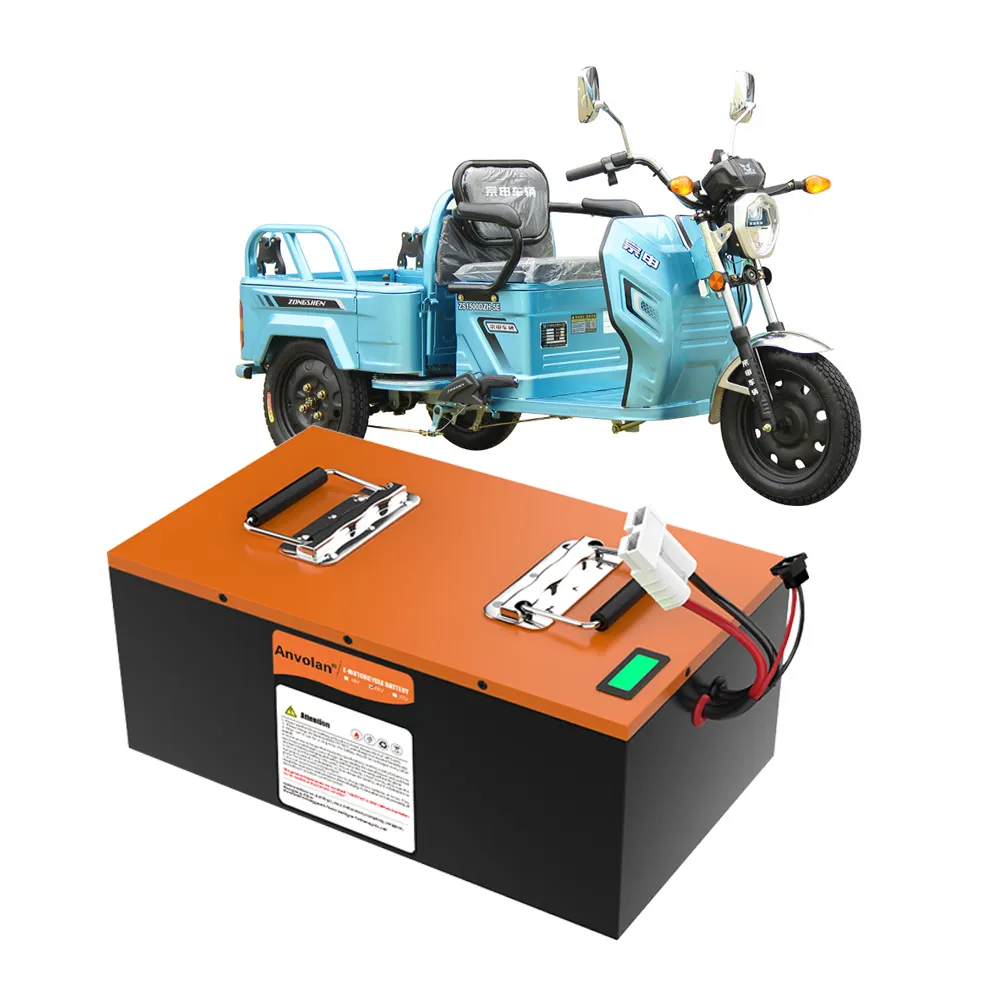 مخصصة الدراجة الكهربائية دراجة ثلاثية العجلات بطارية ليثيوم 48V 60Ah lifepo4 سيارة كهربائية بطارية