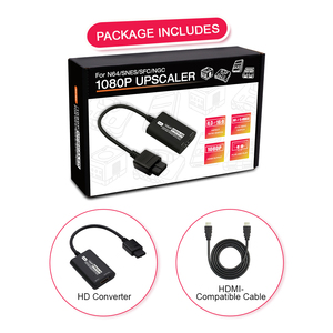 Neuester N64-Adapter HDMI für N64 SNES SFC Gamecube NGC akzeptiert AV und SV S-Video Eingang 1080P Ausgang
