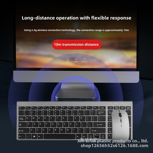 2.4G Wireless Slim Type <strong>Keyboard</strong> and Mouse <strong>Combo</strong> Set with LED Backlight for Gaming Laptops and <strong>Desktop</strong> <strong>Computers</strong> - Product Image 3