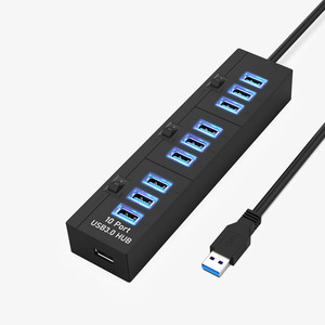 10 Port USB3.0 USB Hub 5V 900mA veri aktarımı ve şarj - Product Image 3