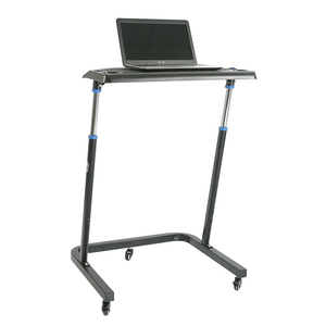 Height Adjustable Laptop <strong>Table</strong> With Wheels Mobile Standing Desk <strong>Rolling</strong> <strong>Computer</strong> Cart <strong>Table</strong> - Product Image 1