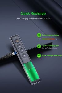 H90S Wireless Remote Control Pointer penna di presentazione digitale 2.4G Wireless multifunzione presentatore PowerPoint nero - Product Image 3
