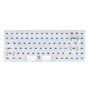 键盘82键热插拔DIY USB有线无线蓝牙迷你RGB游戏红蓝开关机械键盘套装 - Product Image 1