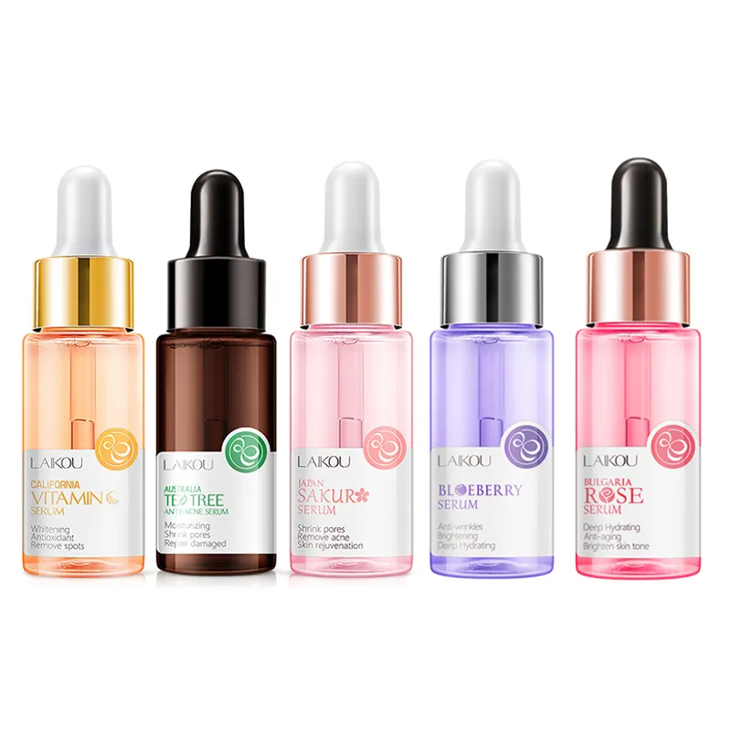 Schlussverkauf Hautpflege Anti-Aging Falten Akne Dunkelfleckenentferner Rose Aufhellendes Vitamin C 24K Gold Gesicht Serum