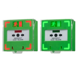 Fire Alarm <strong>System</strong> <strong>Push</strong> <strong>Button</strong> <strong>Emergency</strong> Door Release Resettable Manual Call Point with LED Indication Alarm Sound - Product Image 1