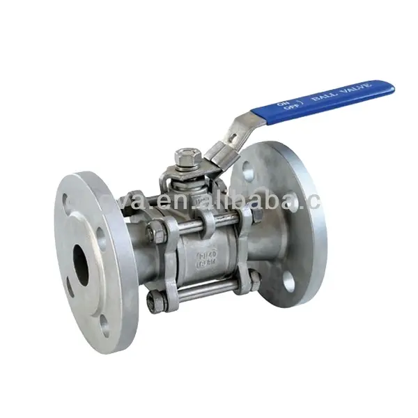 4 Inch Ball ventil With Flange 3-pcs Ball Valve Forged Stainless Steel Psi Fixed Ball Valve