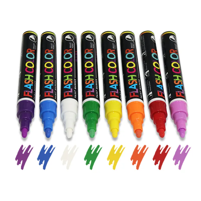 Großhandel Paint Pen 12 Farben Acryl Marker für Weihnachts dekoration