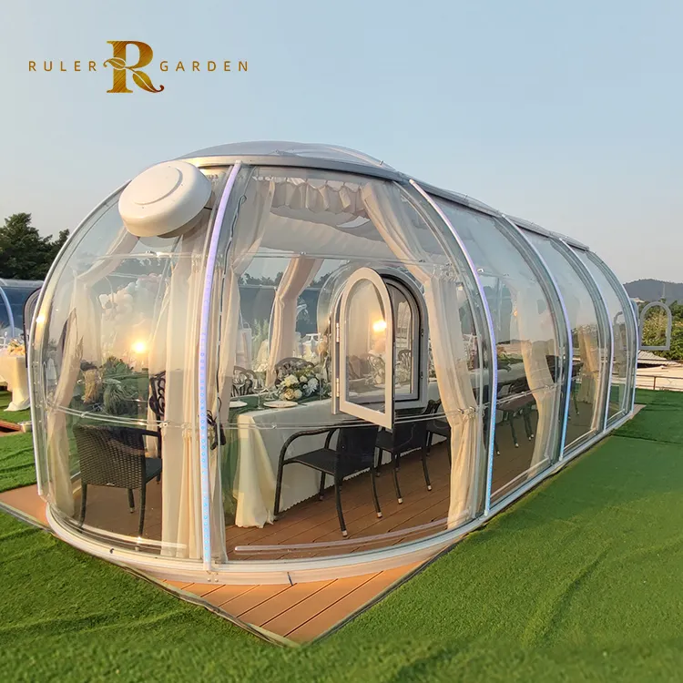 야외 방수 방수 클리어 이글루 캠핑 투명 웨딩 이벤트 호텔 하우스 버블 텐트 돔