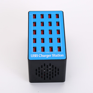 Cargador USB Universal de 20 puertos Enchufe de EE. UU./UE/Reino Unido Entrada de 5V Salida 5A 100W Corriente de alimentación Carga rápida Teléfonos móviles/tabletas 2.1A - Product Image 3