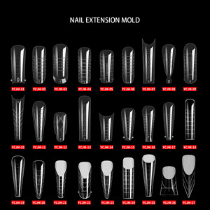 <strong>120</strong> Pcs/Box Plastic Dual Forms Nail <strong>Tips</strong> Clear Acrylic Nail Quick Building Mold Nail <strong>Tips</strong> for Poly Gel - Product Image 2