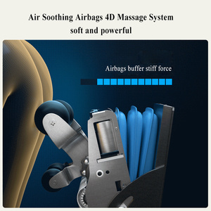 Mstar Dark Black Platzsparender Ganzkörper-Massage stuhl 4D ohne Schwerkraft mit Musik lautsprechern - Product Image 2