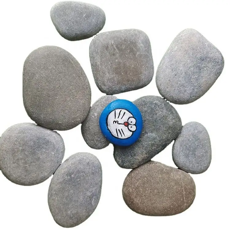 Pittura rocce pietre di marmo rotonde giocattoli educativi pietra di ghiaia liscia per bambini arti e mestieri creativi disegno su Draw Rock